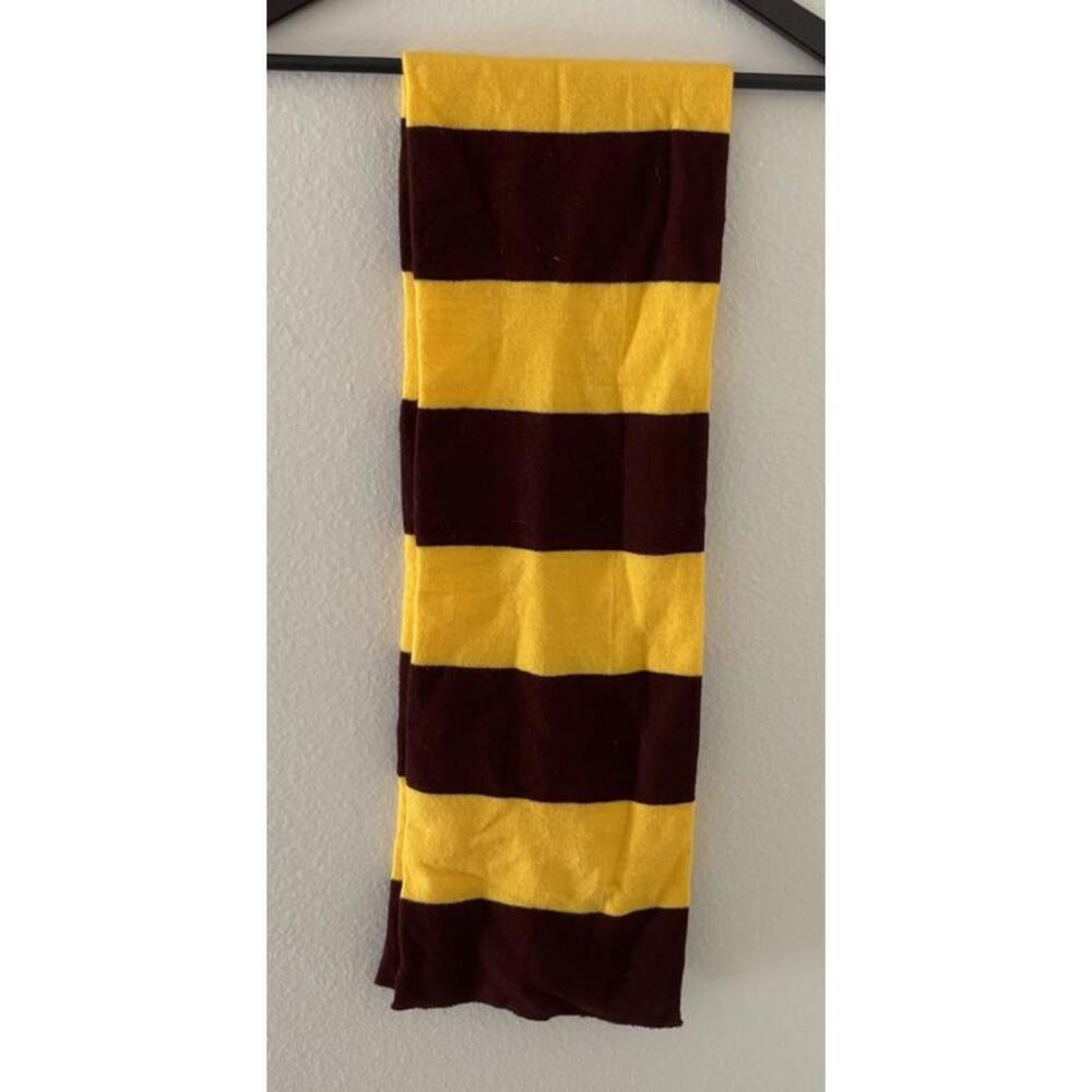 Harry Potter Gryffindor Scarf Burgundy Gold Knit 95% Acrylic Unisex